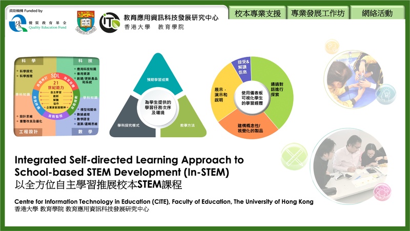Integrated Self-directed Learning Approach to School-based STEM Development (In-STEM) (2022/23)